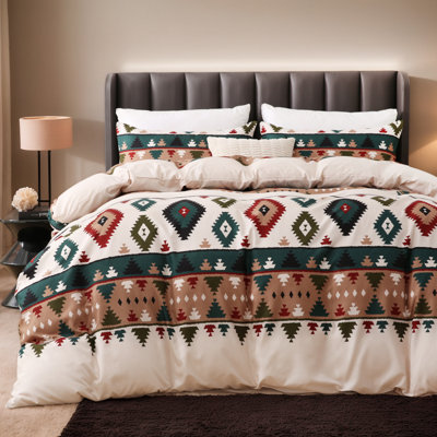 Dailynap Bohemian-style Plaid Bedding Set