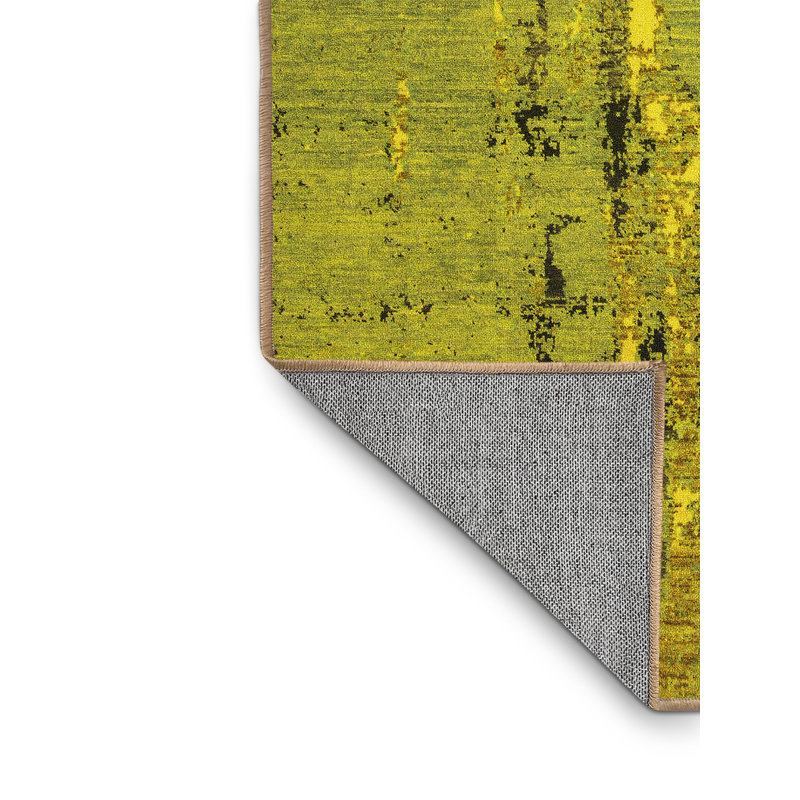 Washable Abstract Indoor Rug, Rectangle 2' x 3'