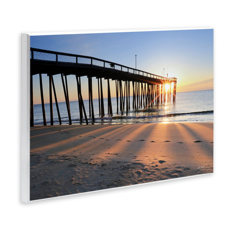 «Tall Sunlit Dock» par Lori Deiter, H 13 po x l 19 po