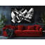 Reproduction d'art abstrait géométrique noir et blanc sur toile de haute qualité - décoration murale fabriquée à la main - art élégant - cadeau - décoration murale, reproduction de peinture-2105007905