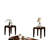 3PC Pack Coffee (Quantity Of 1) W/ End Table (Quantity Of 2) Set