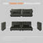 Canapé modulaire de 99 po avec rangement-1348377392-1348377394