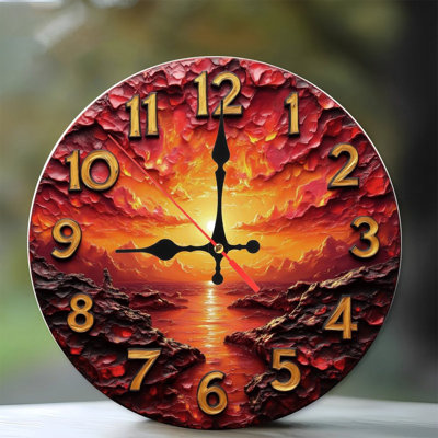 Horloge coucher de soleil