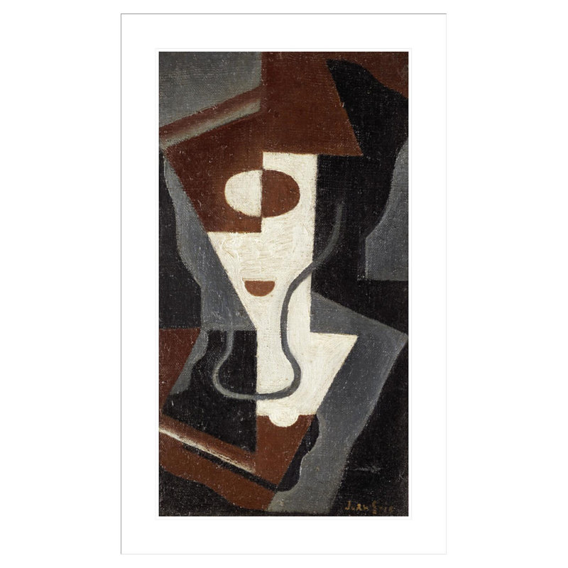 «Glass» par Juan Gris - impression giclée sur cadre, H 41,5 po x l 25,79 po