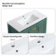 Meuble-lavabo de salle de bain avec lavabo simple, meuble-lavabo sous comptoir, armoire de rangement pour salle de bain avec 2 portes et 3 tiroirs, fermeture en douceur, rangement multifonctionnel-322516385