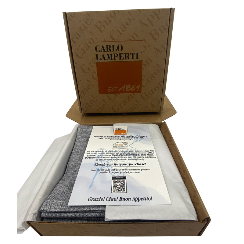 Occidente Cotton Square Napkin, Carbon Blue