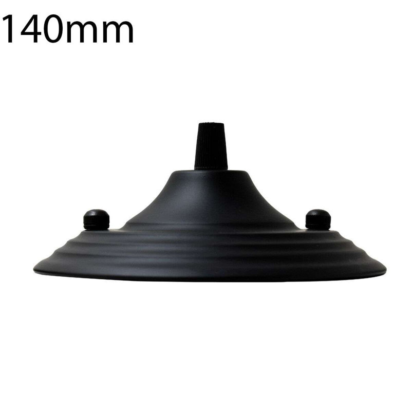 Halverson Ceiling Rose 140Mm Chandelier Ceiling Pendant Lamp Light Fitting Accessory DIY Lighting Kit, Black