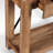 Crockett Industrial Rustic Solid Wood Frame Rectangular Console Media Table With Storage-724664891