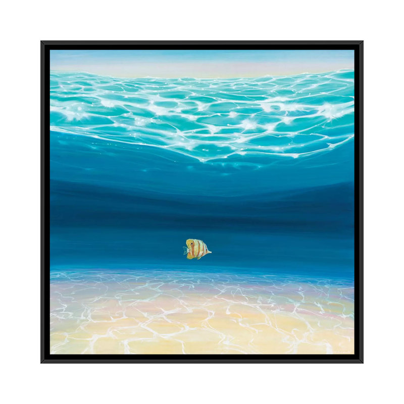 Gill Bustamante Print, 18" H x 18" W x 1.5" D, Black Framed Canvas, No Mat