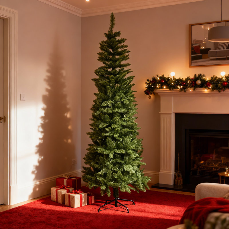 Lighted Artificial Christmas Tree, 6 ft.
