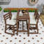 Ensemble de table de salle à manger 5 pièces avec 4 chaises-409143835