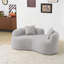 Causeuse incurvée à compression complète de 66,93 pouces, tissu en velours de peluche, canapé compact sans assemblage pour petits espaces et appartements, capacité de 350 lb-129509311
