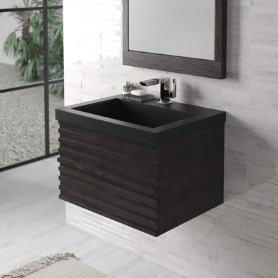 Meuble-lavabo flottant 24 po Winemaker