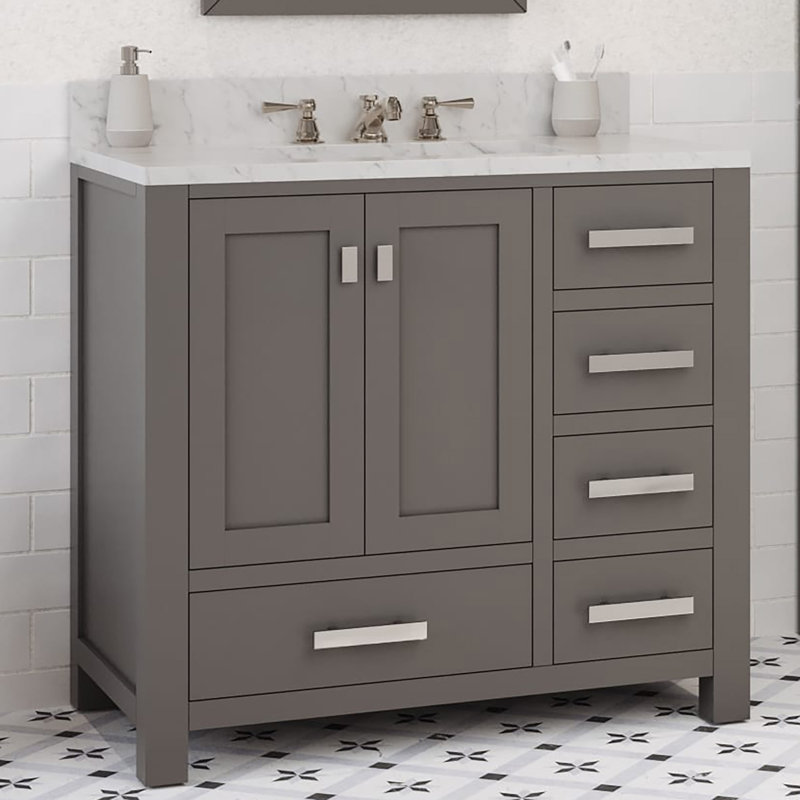 Steve 36'' W Single Vanity, Cashmere Grey