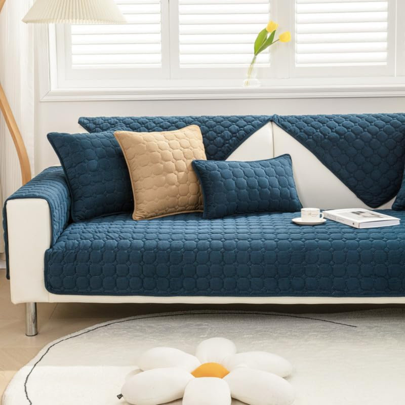Taliesha Outdoor Patio Sofa Cover, Dark Blue