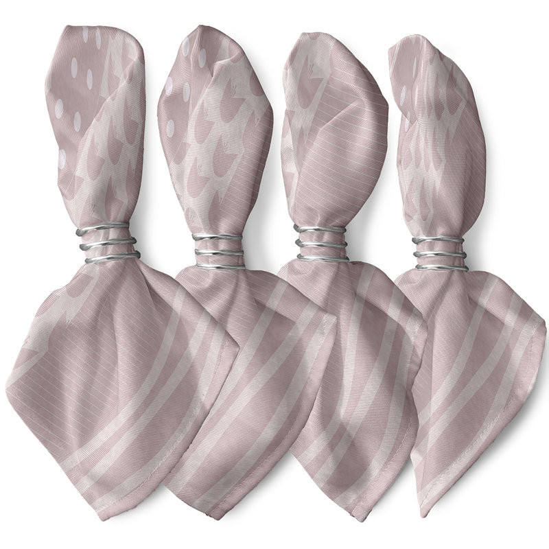Ensemble de serviettes 4 pièces Josefa, Rose pâle