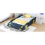 Lit plateforme Race Car avec rails de rangement et de sécurité-123857045-123857047