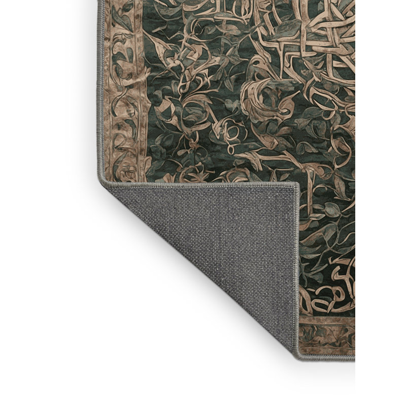 Tapis gris soyeux et moelleux, Rectangle 7 pi x 9 pi