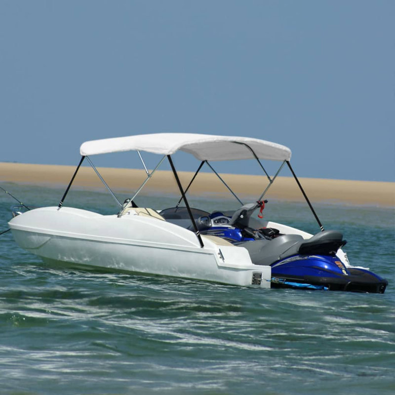 Toile avec cadre en aluminium pour bateau, Blanc, H 53,9 po x l 72 po x P 72 po