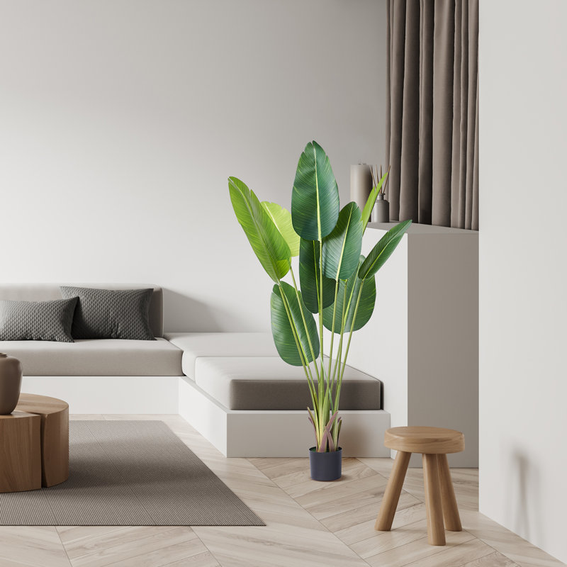 152.4cm Faux Palm Tree in Planter