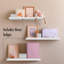 Ensemble de 3 tablettes flottantes blanches
