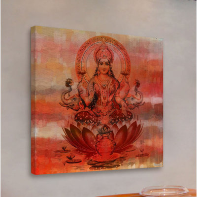 Reproduction d’art sur toile tendue « red lotus »