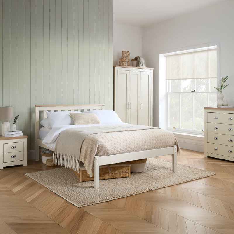 Highgate 3 Door Wardrobe, Cream/Oak
