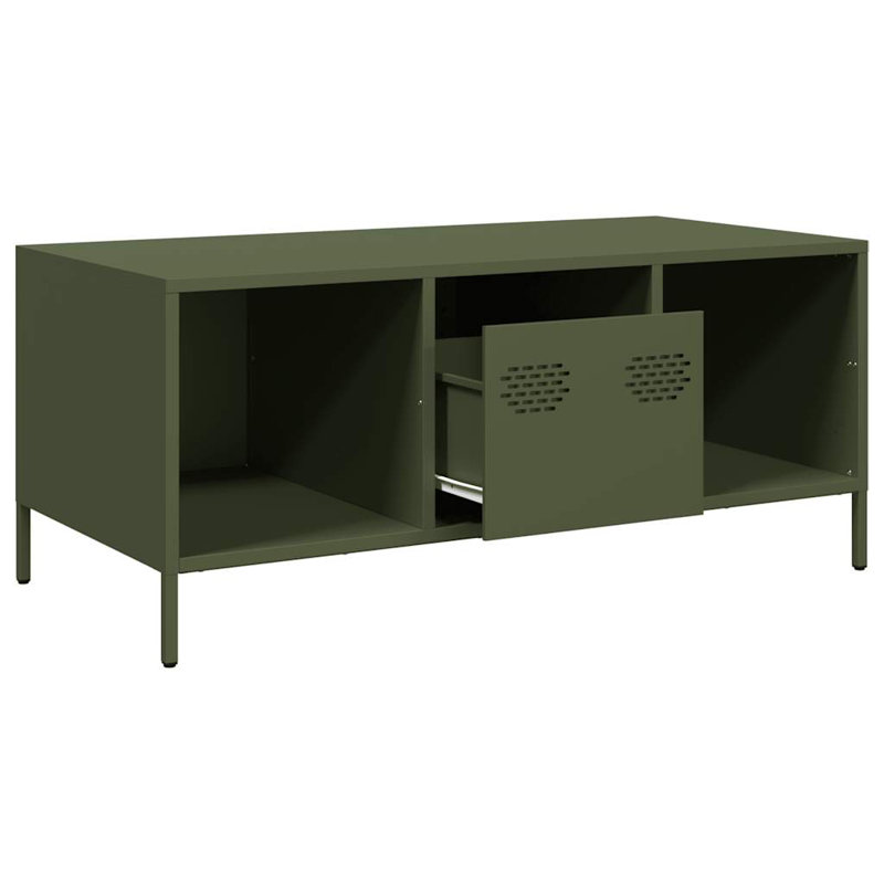 Alizai Coffee Table with Storage, Olive Green