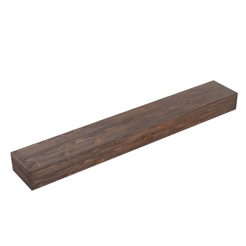 Fireplace Mantel, 60", Brushed Brown