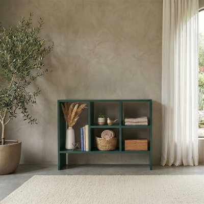 Vale Modern 5-Shelf  Geometric Bookcase, Stylish Bookshelf For Living Room & Home Office