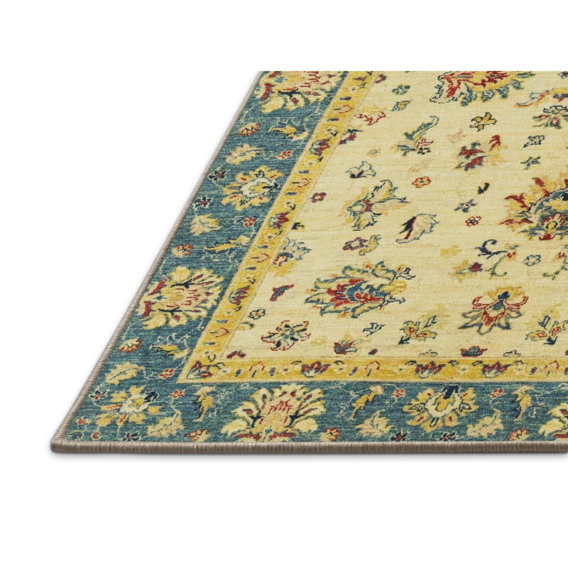 Tapis multicolore à motif abstrait Abd-Alkudos, Tapis de couloir 2 pi x 5 pi