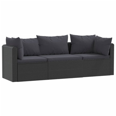 Sessa 110.2" Wide Rectangle Patio Sofa with Cushions