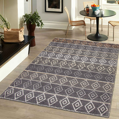 Tapis unique en laine nouvel âge Delayne