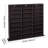 Media Storage Cabinet, 8-Tier DVD Shelf Organizer, 55.91 x 8.66 x 51.18 in Multimedia Storage Organizer for CDs, DVDs, Books & Games, CD Shelf for Living Room, Home Office, Recording Room, Brown-754494842