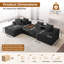 Modular Corduroy Oversize 320cm 4-Sets Boneless Sofa With End Table, No Assembly Required, With High Rebound Sponge-1761513665-1761513666
