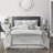 Prestyn White/Gray Microfiber 7 Piece Comforter Set-528618531