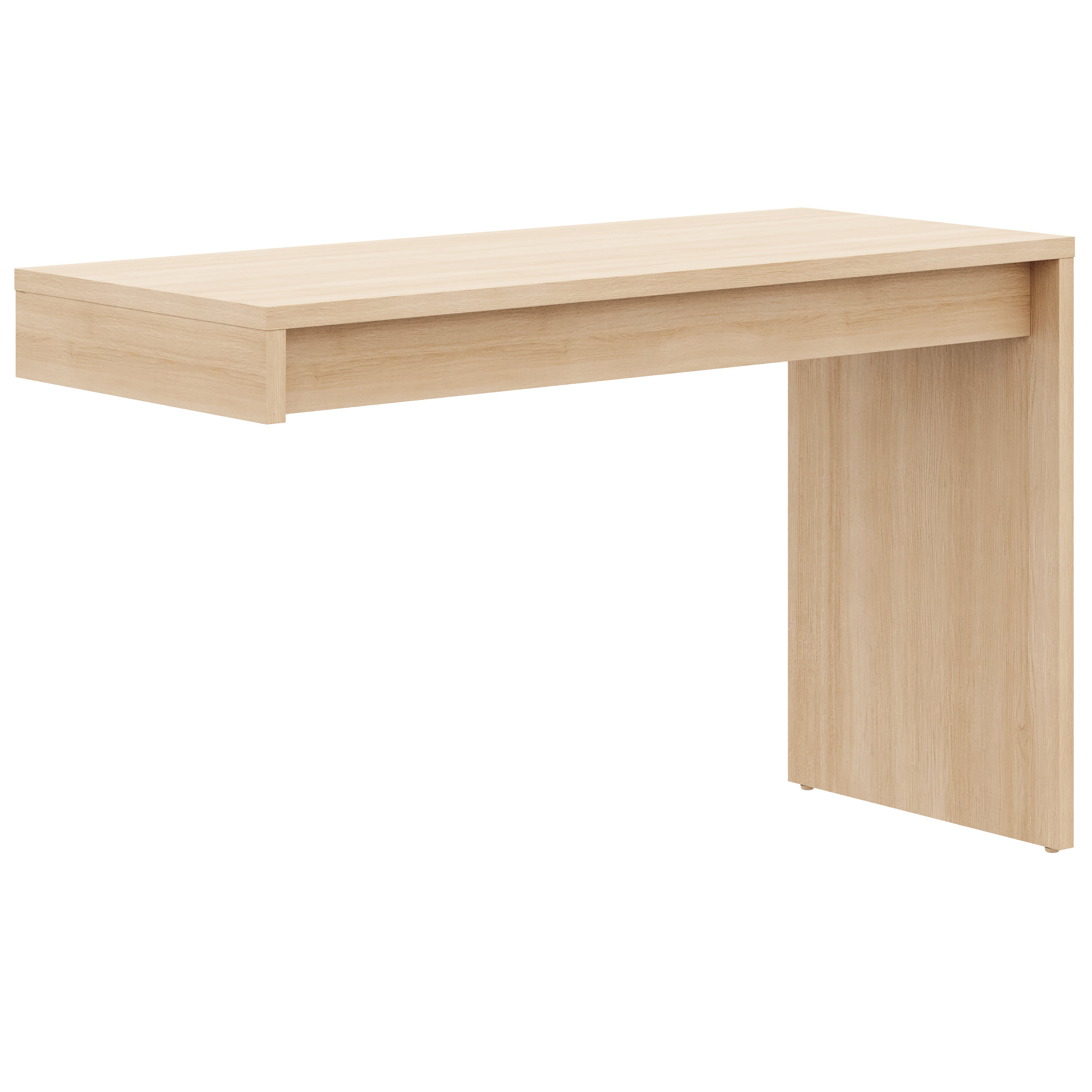 Ebern Designs Reversible Desk Panel For Home Office, Natural Blonde Oak | Wayfair