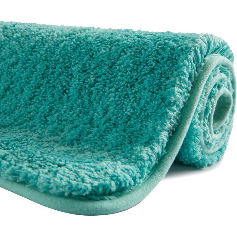 Rectangle Bath Mat, 70cm, Turquoise, 120cm