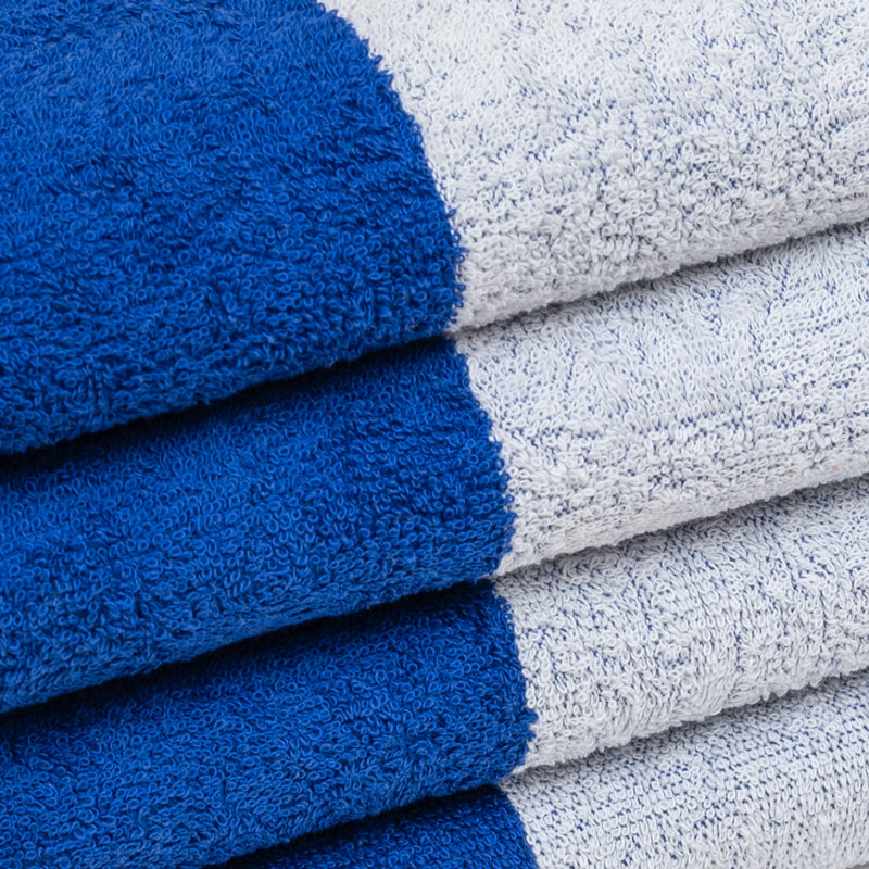 Galion Cotton Lightweight Beach Towel, Cobalt Blue