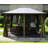 Kozyard Gray Double Roof Hardtop Gazebo with Curtain and Mosquito Netting-712839123