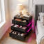 3 Drawers Bedside Table, Bedside Cabinet with LED Light & UK Charging Station 2AC/2USB, Wooden Storage Side Cabinet for Bedroom Living Room Corner, UK Plug-1991464635