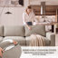 Causeuse rembourrée Mid-Century avec pieds en bois-389006989