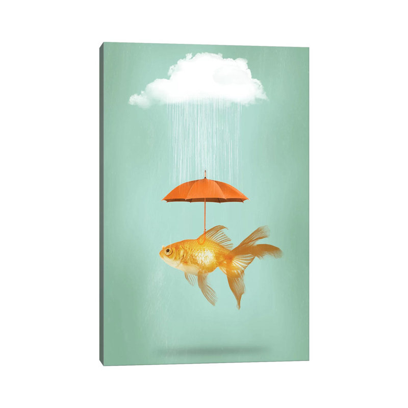 Fish Cover III by Vin Zzep - Print on Canvas, Wrapped Canvas, 30.48 cm H x 45.72 cm W