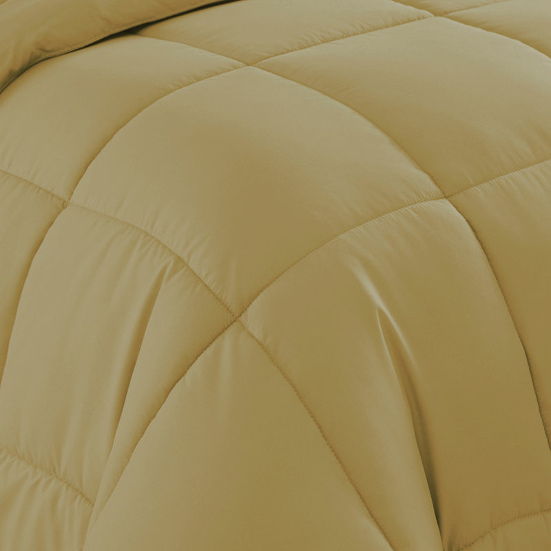 Ensemble d'édredon et de draps de couleur unie toutes saisons pour lit dans un sac 5 pièces / 7 pièces par Sweet Home Collection