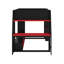 Lit mezzanine pleine grandeur avec bureau, DEL et portemanteau suspendu-1695741012-1695741013