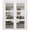 Interior Lucia Clear Glass Wood French White Doors