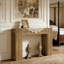 Grand canapé de table, table de couloir en bois, console
