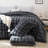 Fluffy Comforter Set 3 Pieces- Ultra Soft & Warm Faux Fur Comforter With Two Pillowcases For Winter-117192103-117192109