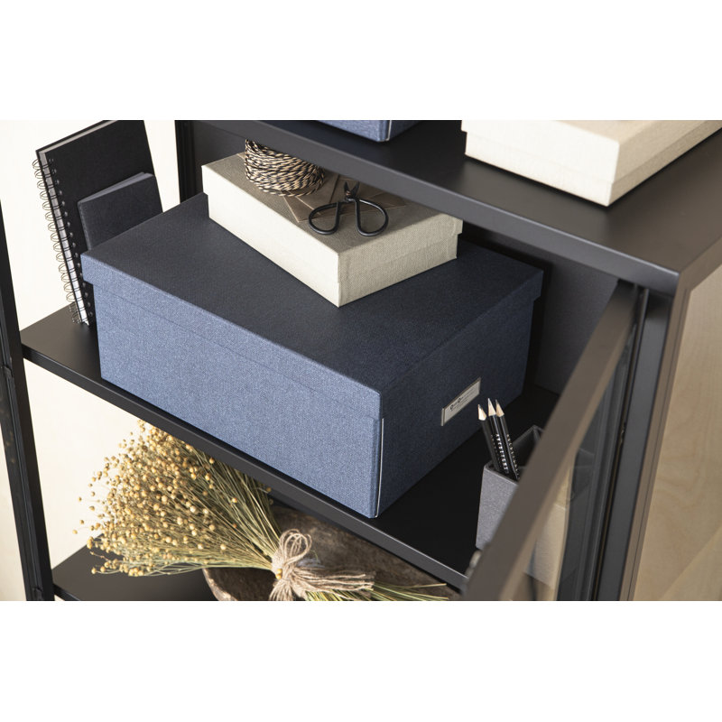 Boîte de rangement pliable Bigso Katia KD - Boîte de rangement pour photos, Bleu