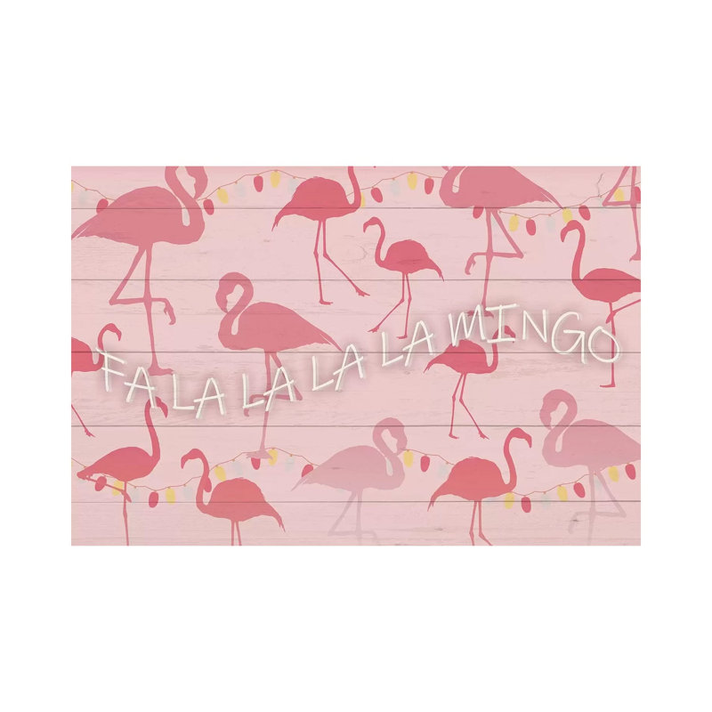 Fa La La La La Mingo by Kimberly Allen - Wrapped Canvas Gallery-Wrapped Canvas Giclée, 20.32cm H x 30.48cm W